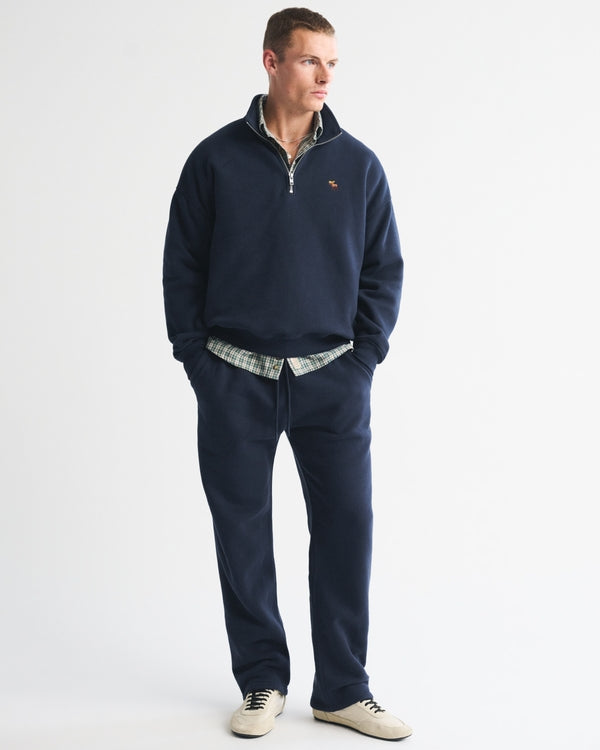 Abercrombie & Fitch Icon Straight Open-Hem Sweatpant