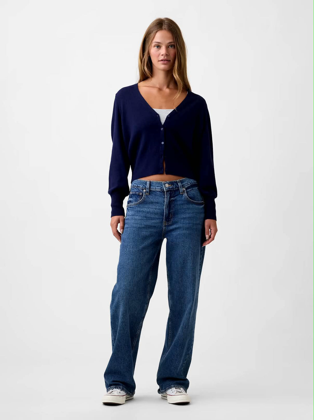 Gap CashSoft Cropped V-Neck Cardigan