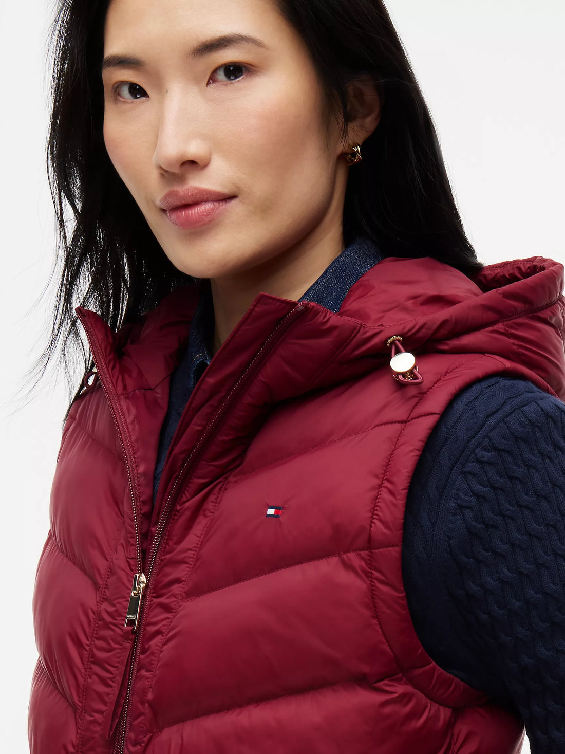 Tommy Hilfiger Lightweight Quilted Hooded Vest