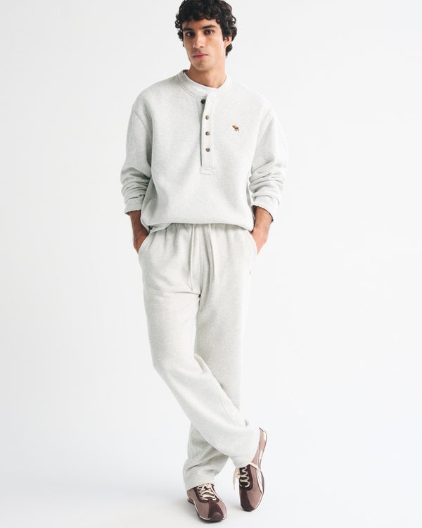 Abercrombie & Fitch Icon Straight Open-Hem Sweatpant