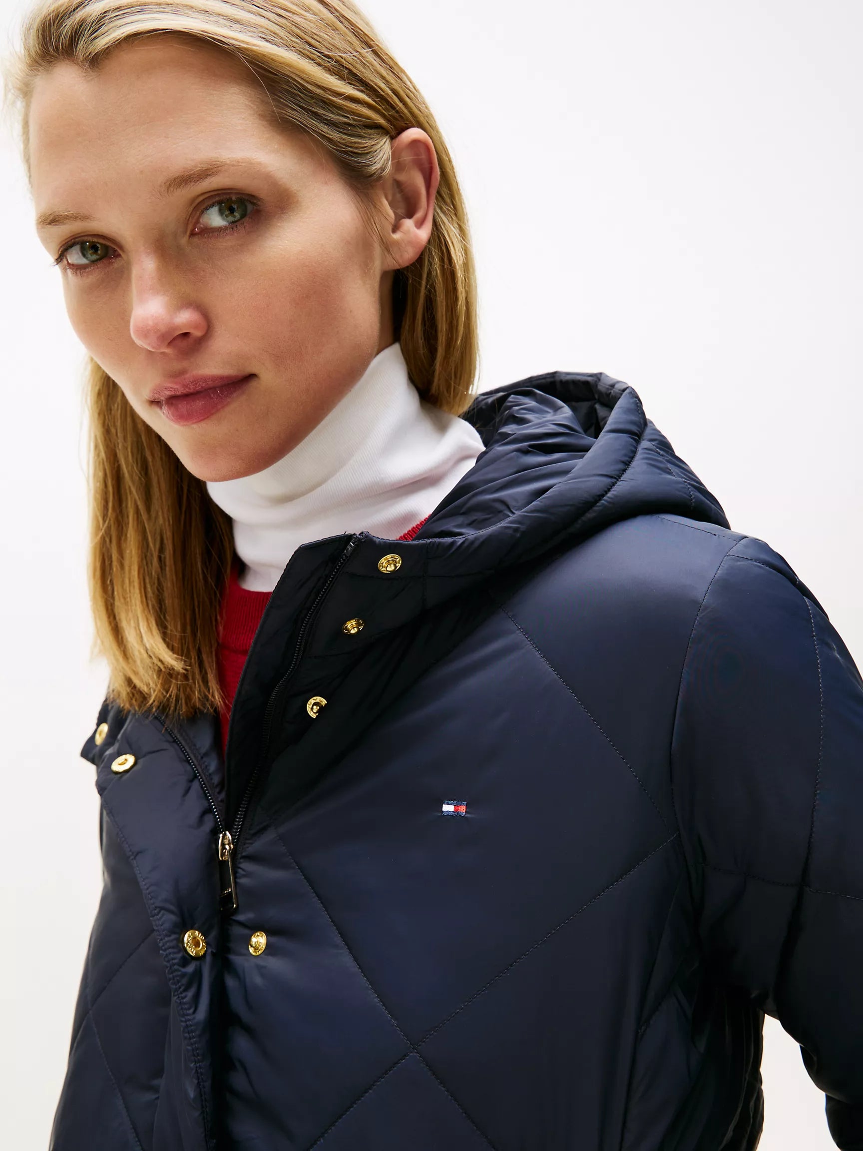 Tommy Hilfiger Lightweight Hooded Padded Quilted Jacket