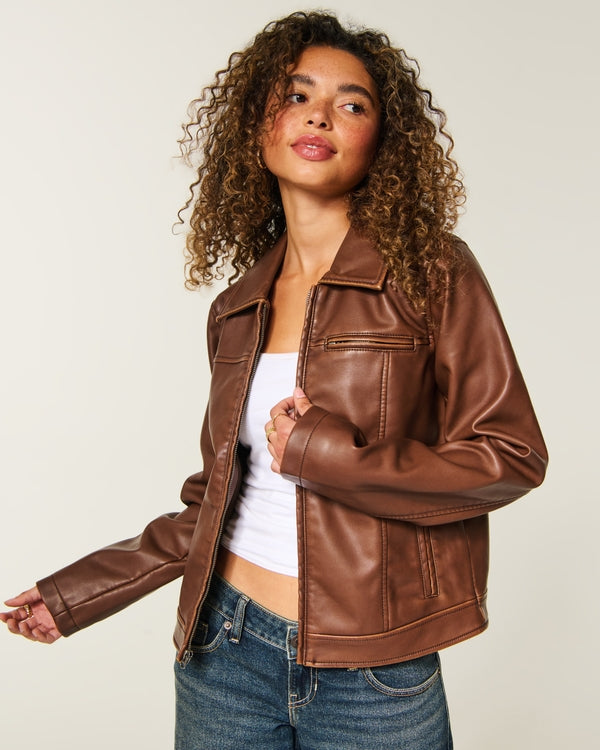 Hollister Faux Leather Jacket