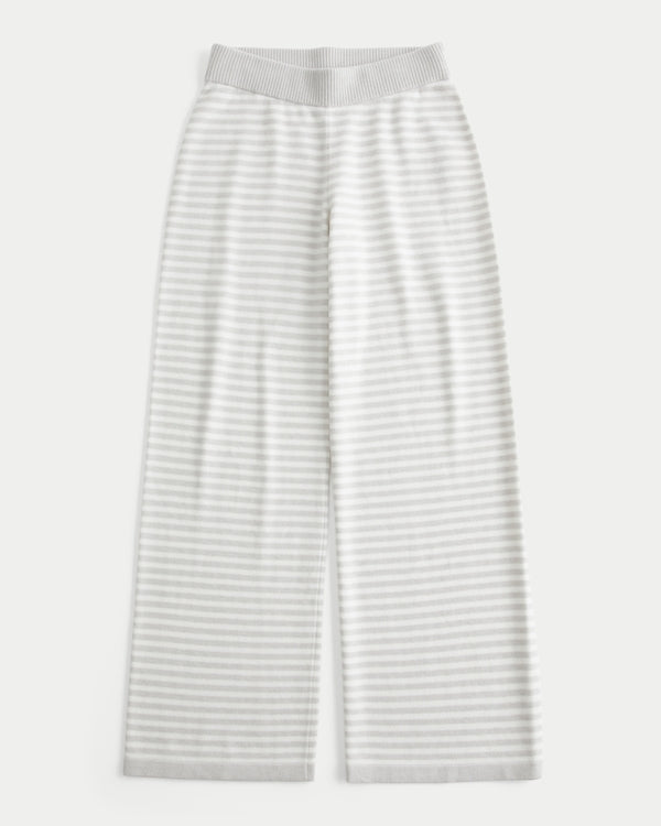Hollister Low-Rise Sweater-Knit Straight Pants