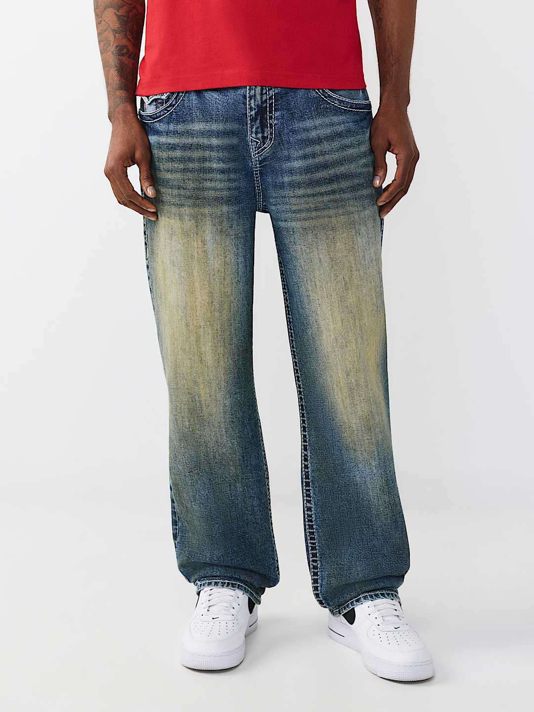 True Religion bobby big t flap baggy jean 32