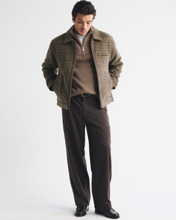 Abercrombie & Fitch Wool-Blend Zip Jacket