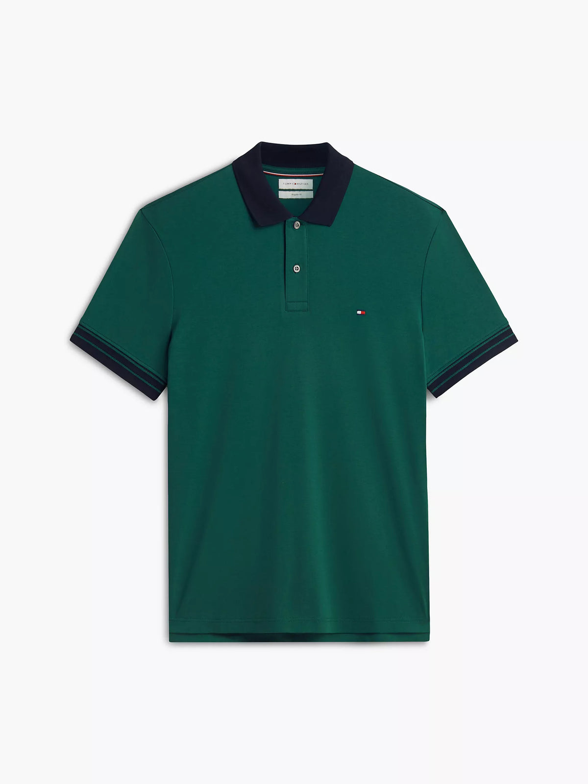 Tommy Hilfiger Regular Fit Tipped Smooth Cotton Polo