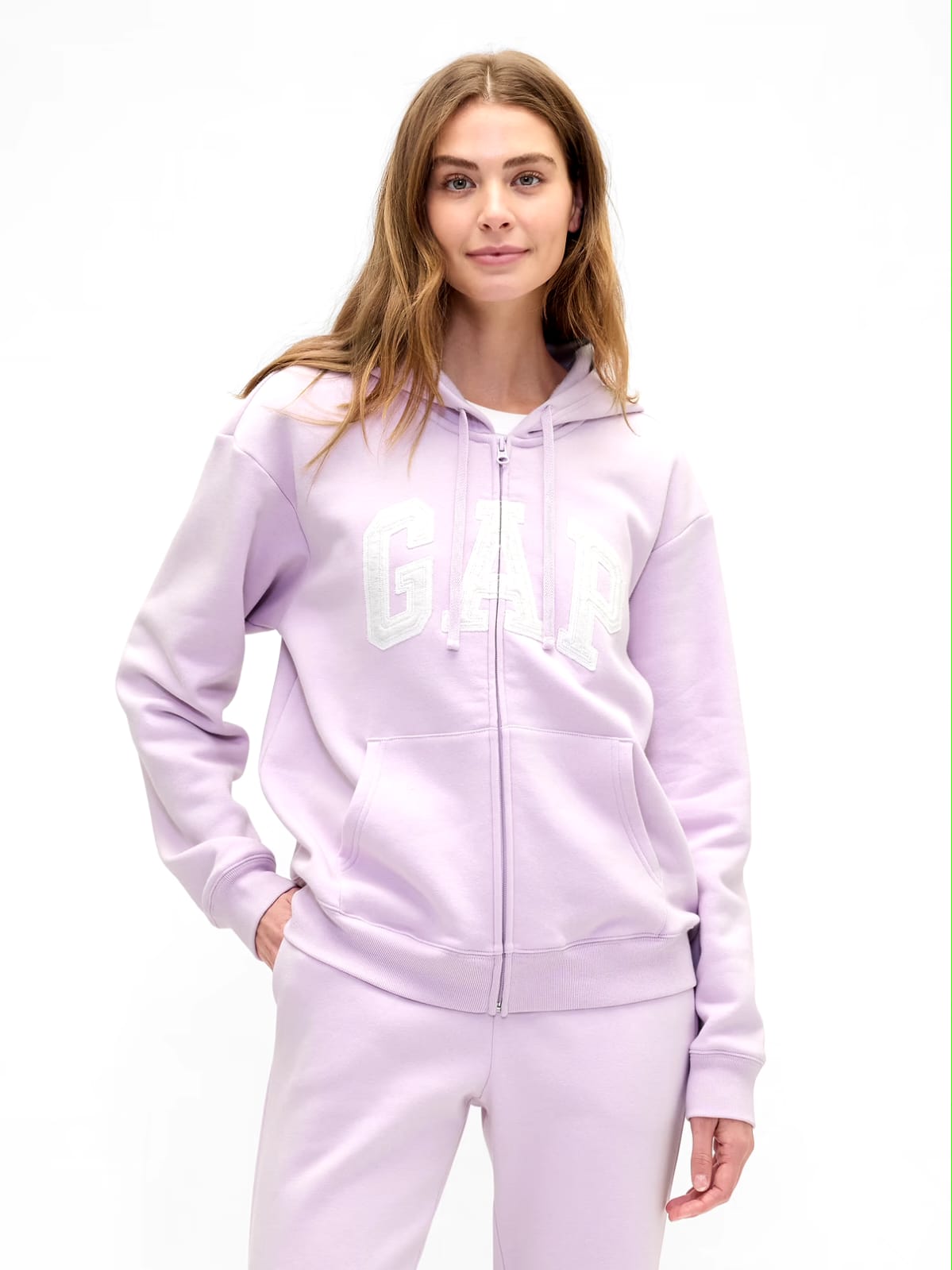 Relaxed Gap Logo Zip Hoodie