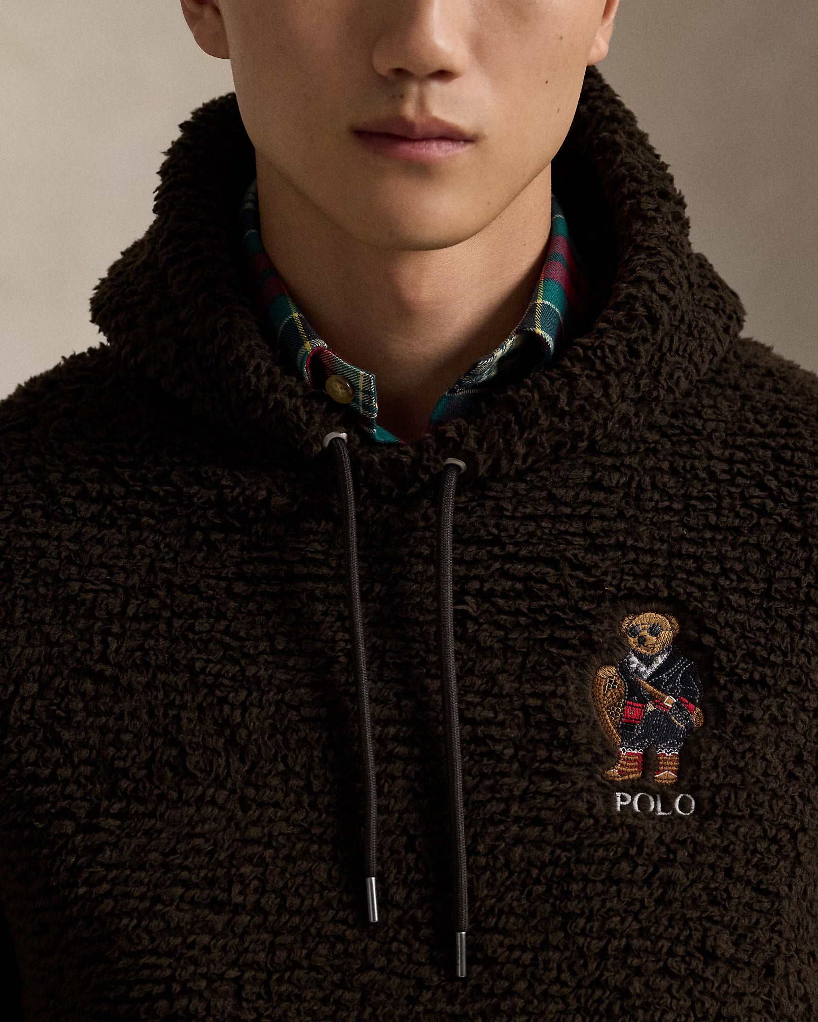 Ralph Lauren Polo Bear Pile Fleece Hoodie